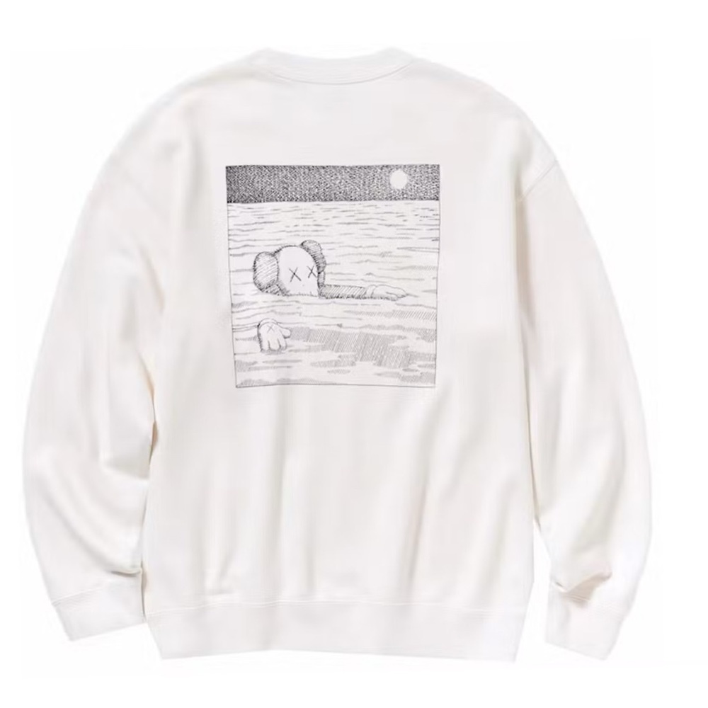 Uniqlo x KAWS White Crewneck Sweater